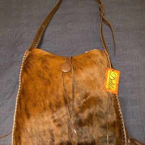 Delila Hair on Hide Bag